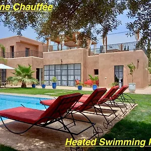 Scil De Luxe 3 Piscine Chauffée Hamam Jacuzzi Extérieur Avec Vue Sur L'atlas 2 Parkings Privé Villa